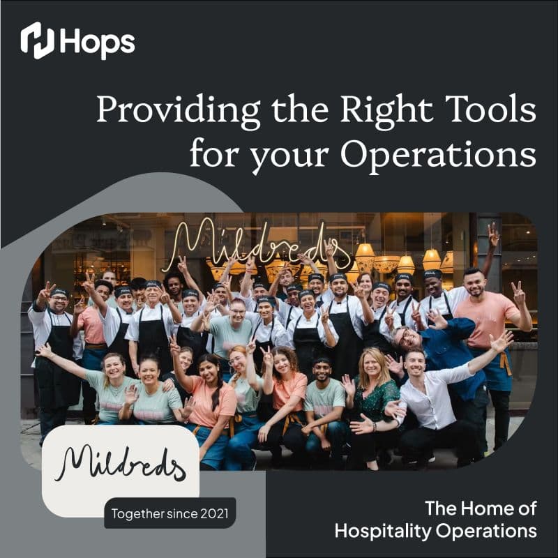 Mildreds team using Hops
